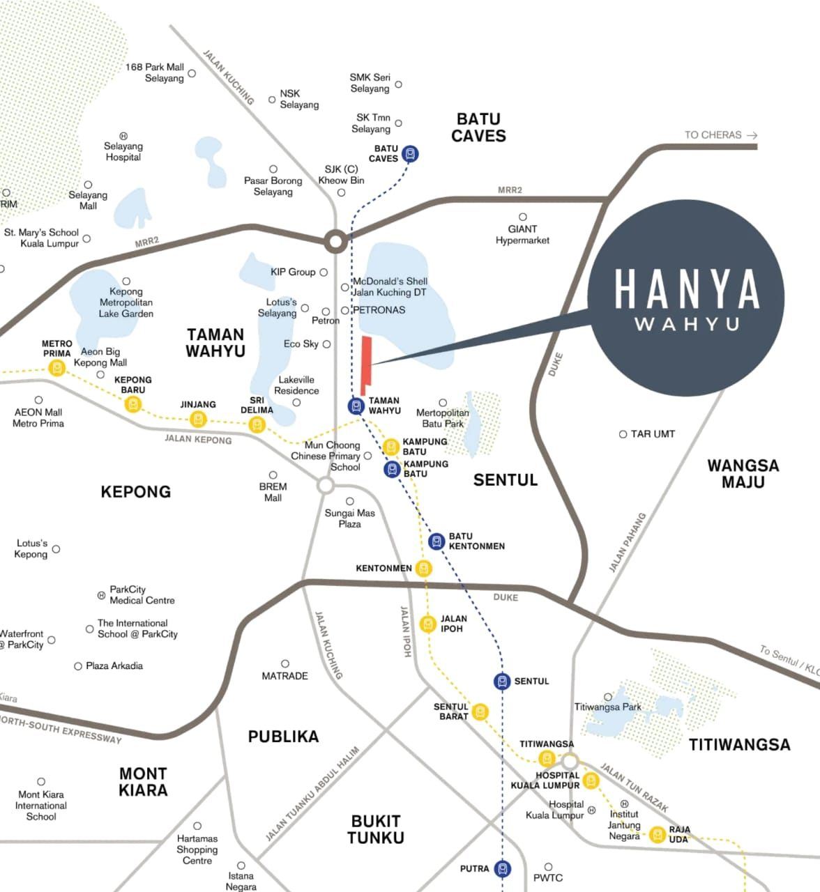 Hanya Wahyu official location map